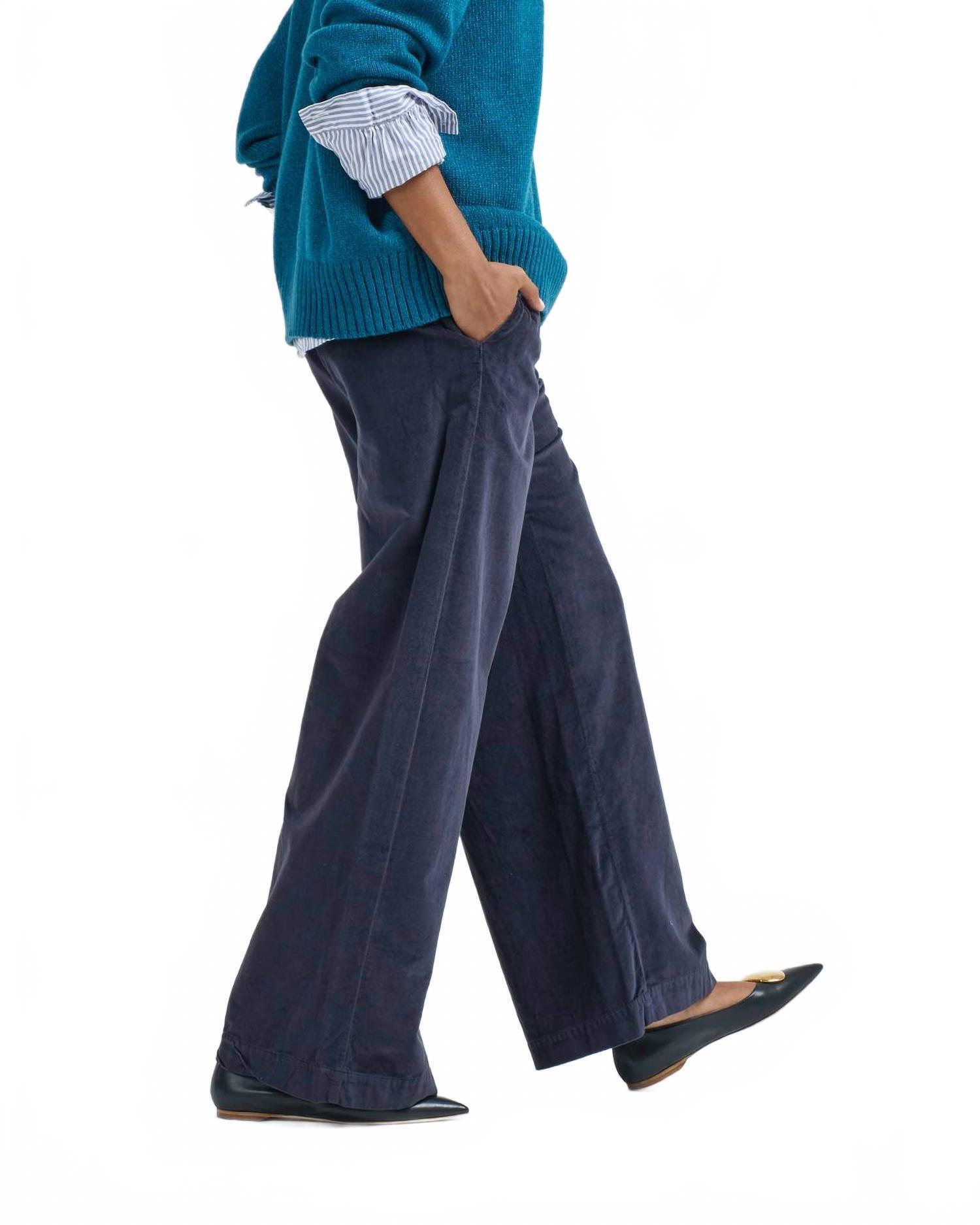 New Labo.Art Panta Pandora Panne Velvet Pants In Grafite — image 3 of 3